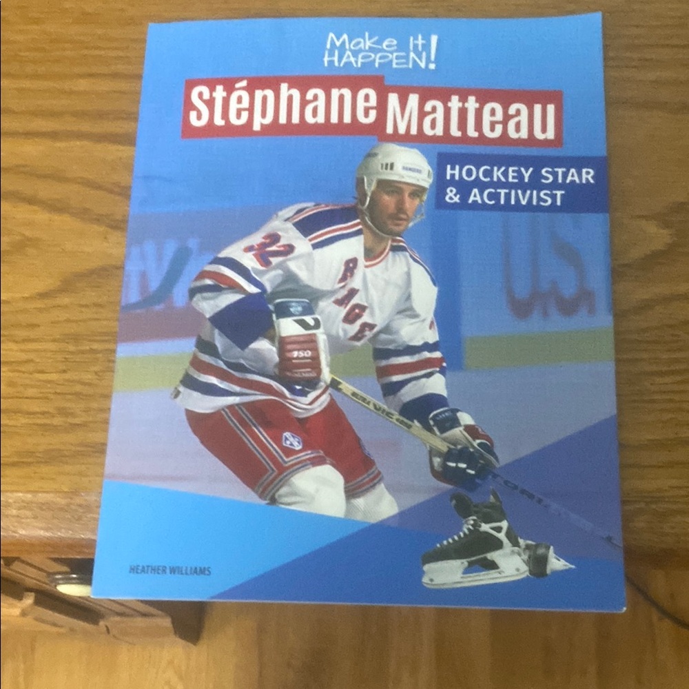 Hockey Star & Activist Book - Blue and Red Cover